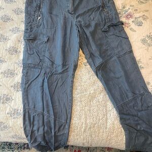 Dkny Blue Relaxed Fit Trousers